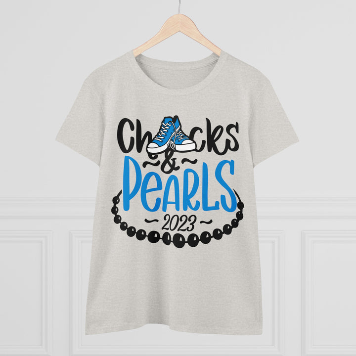 Chucks & Pearls Cotton Tee 2023 - Beguiling Phenix Boutique