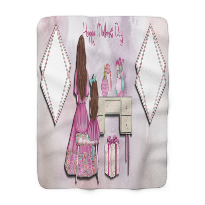 Happy Mothers Day Sherpa Fleece Blanket (ADD A PICTURE) - Beguiling Phenix Boutique