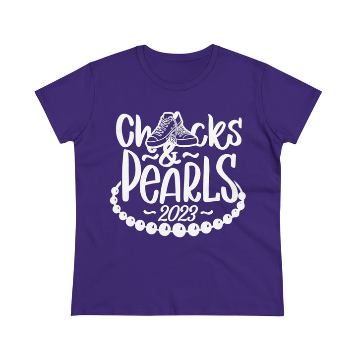 Chucks & Pearls Cotton Tee 2023 - Beguiling Phenix Boutique