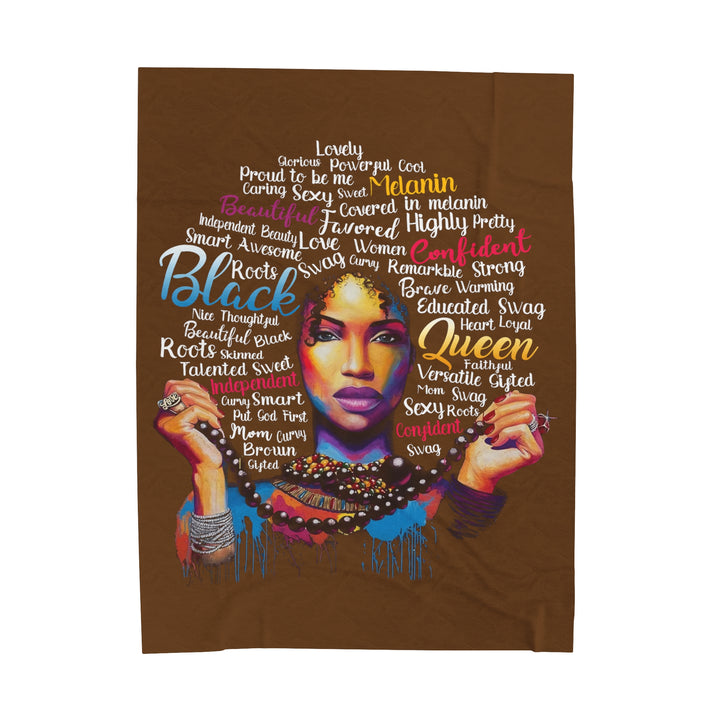 Black Queen Plush Blanket - Beguiling Phenix Boutique
