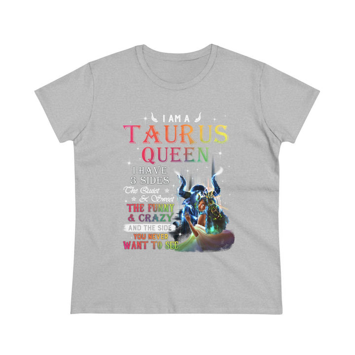 Taurus Queen Women's Heavy Cotton Tee - Beguiling Phenix Boutique