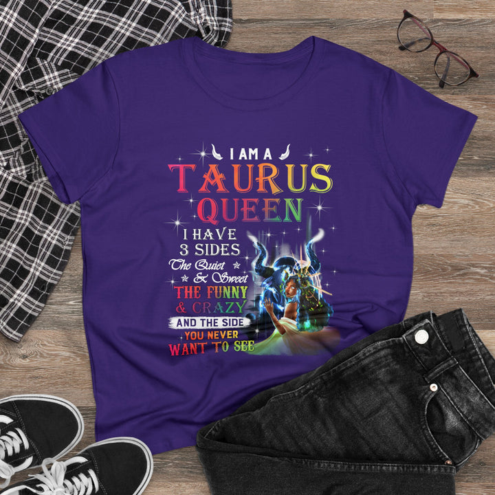 Taurus Queen Women's Heavy Cotton Tee - Beguiling Phenix Boutique