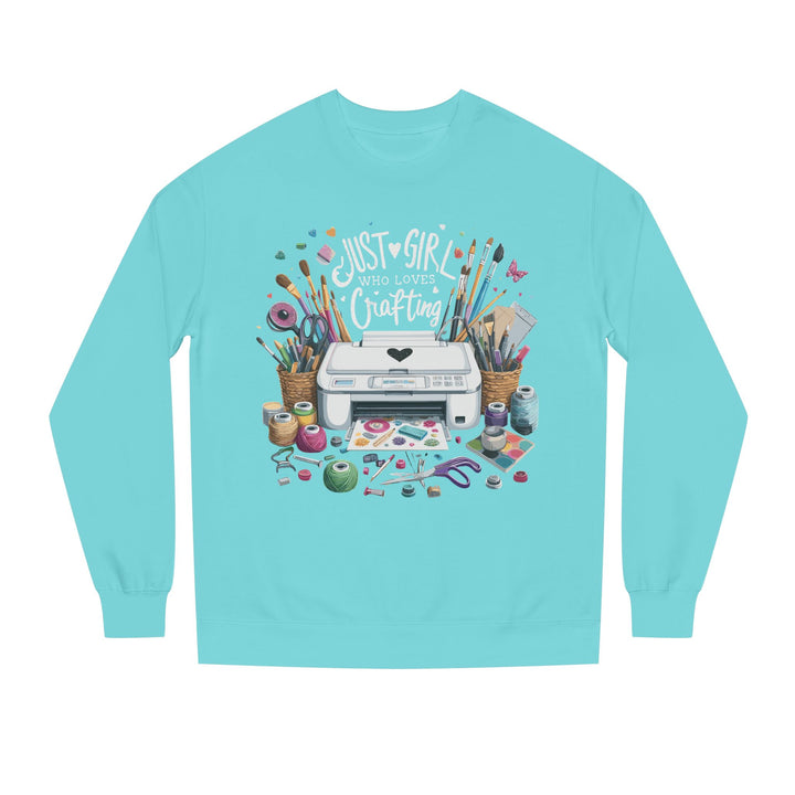 Just a Girl Who Loves Crafting Sweatshirt - Beguiling Phenix Boutique