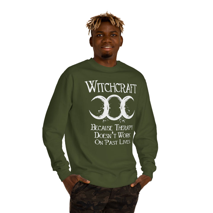 Witchcraft Sweatshirt – Unisex Crew Neck with Therapy Quote - Beguiling Phenix Boutique
