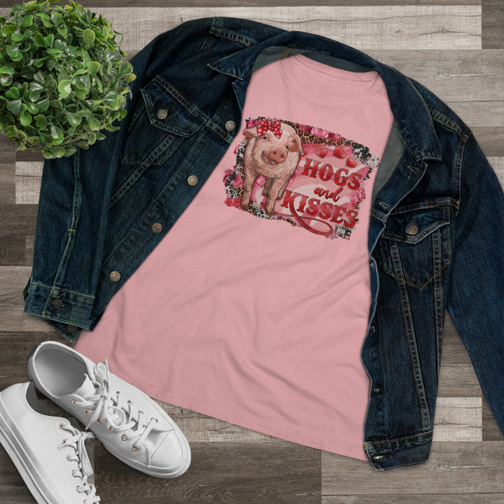 Hogs and Kisses Women's Premium Tee - Beguiling Phenix Boutique