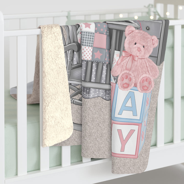 Pink Welcome Baby Fleece Blanket - Beguiling Phenix Boutique