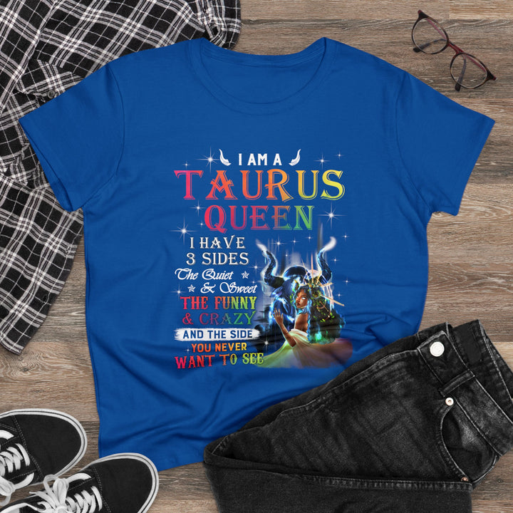 Taurus Queen Women's Heavy Cotton Tee - Beguiling Phenix Boutique