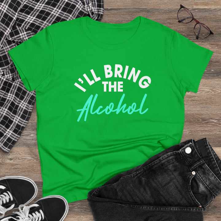 Bring Alcohol Women's Heavy Cotton Tee - Beguiling Phenix Boutique