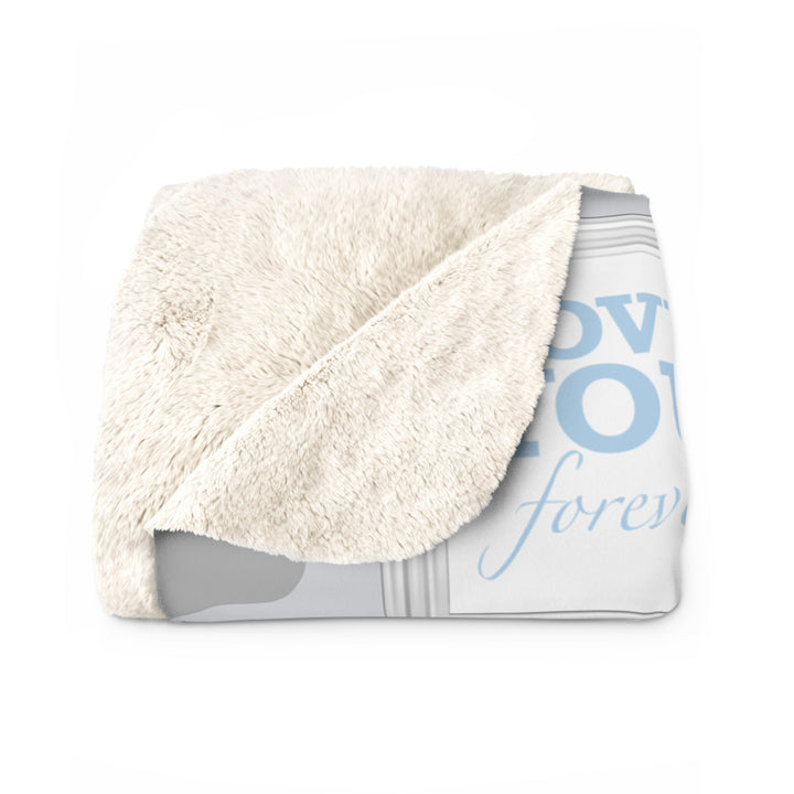 Blue Welcome Baby Fleece Blanket - Beguiling Phenix Boutique