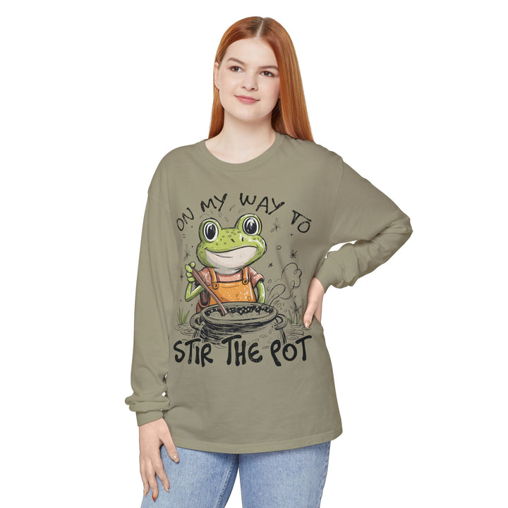 On My Way To Stir the Pot Long Sleeve T-Shirt - Beguiling Phenix Boutique