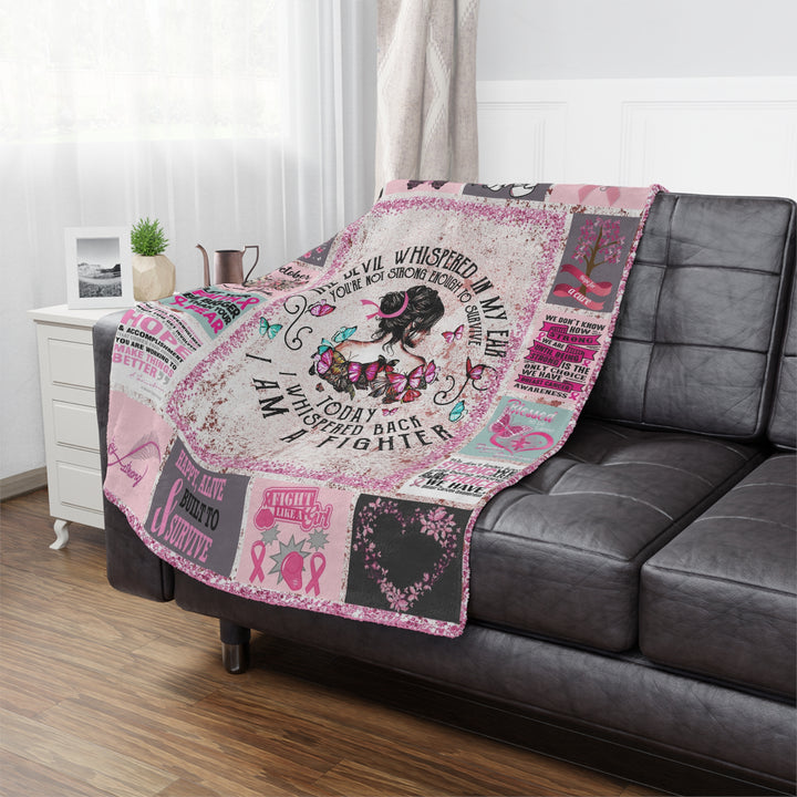 Cancer Fighter Minky Blanket - Beguiling Phenix Boutique