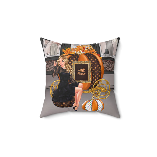 Fall In Love Faux Suede Throw Pillow - Beguiling Phenix Boutique