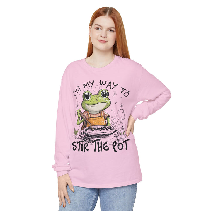On My Way To Stir the Pot Long Sleeve T-Shirt - Beguiling Phenix Boutique