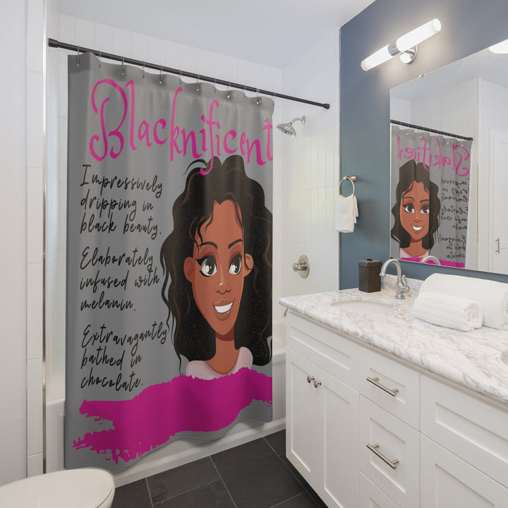 Blacknificent Shower Curtain - Beguiling Phenix Boutique