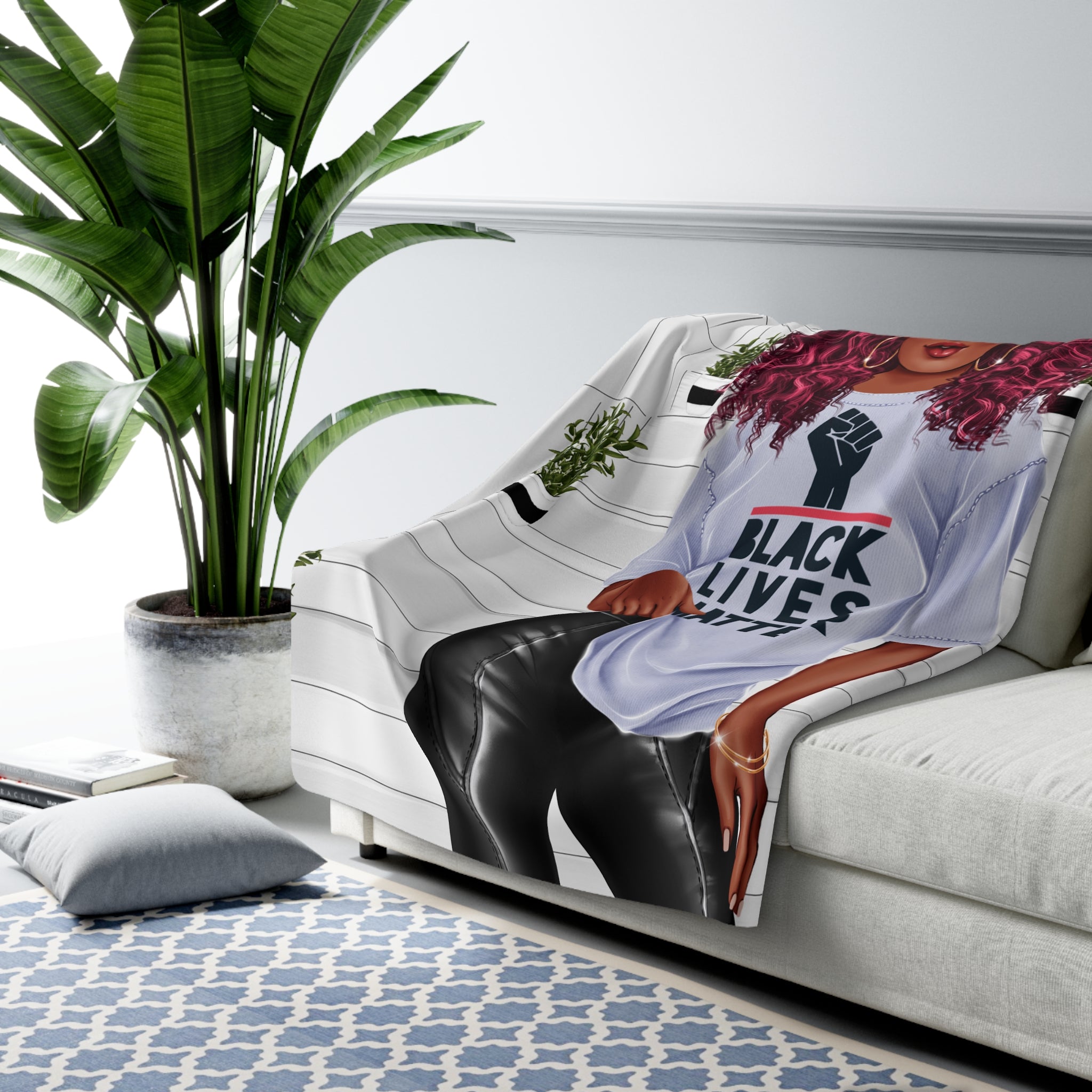 Black Lives Matter Fleece Blanket