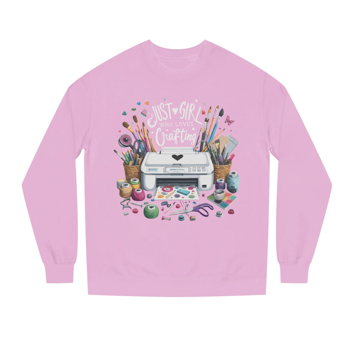 Just a Girl Who Loves Crafting Sweatshirt - Beguiling Phenix Boutique