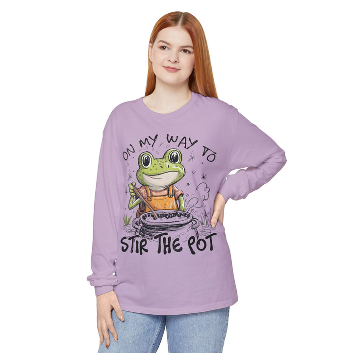 On My Way To Stir the Pot Long Sleeve T-Shirt - Beguiling Phenix Boutique