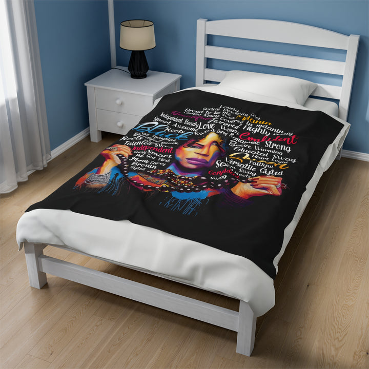 Black Queen Plush Blanket - Beguiling Phenix Boutique