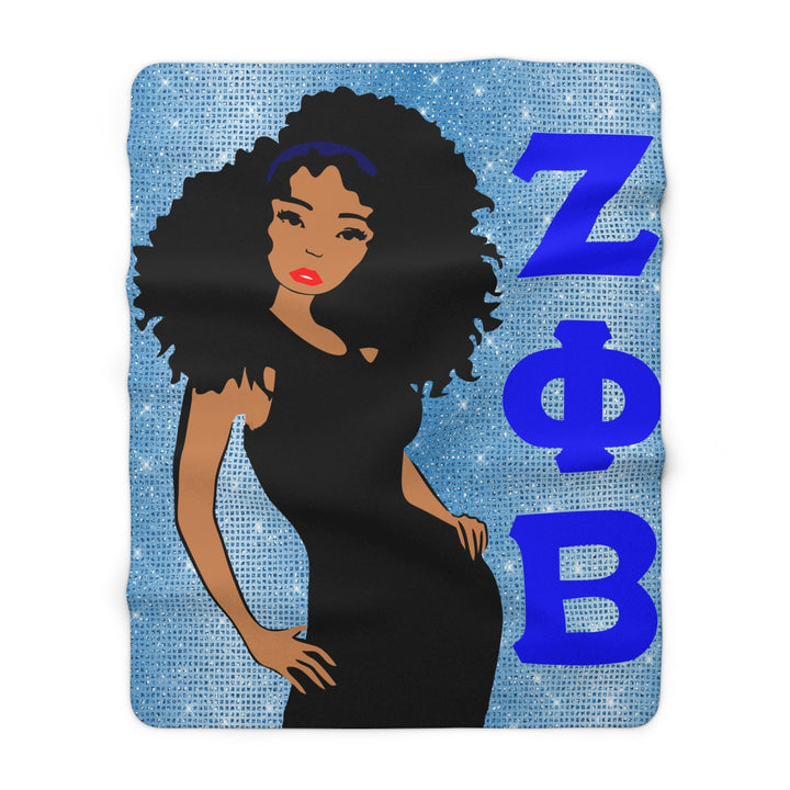 Zeta Phi Beta Fleece Blanket - Beguiling Phenix Boutique