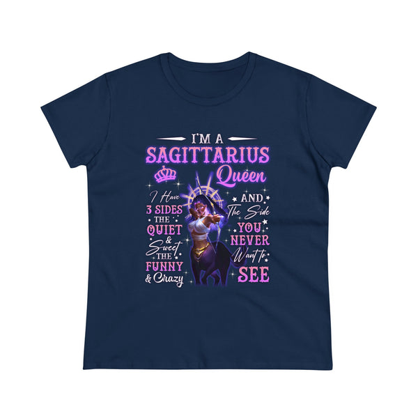 Sagittarius Queen Women's Heavy Cotton Tee - Beguiling Phenix Boutique