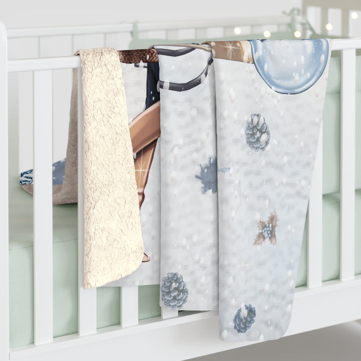 Blue Christmas Fleece Blanket - Beguiling Phenix Boutique