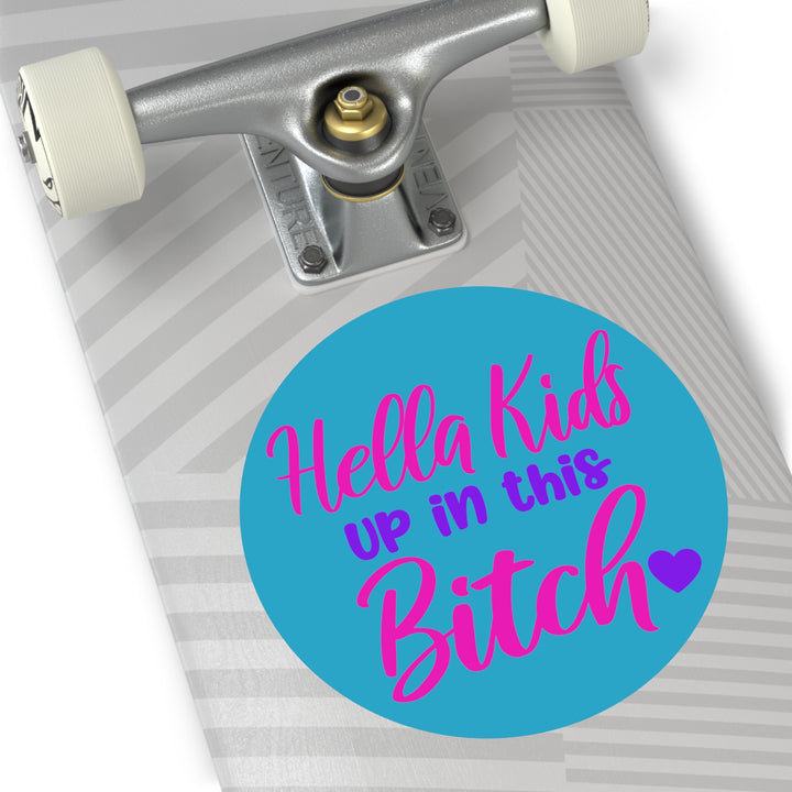 Hella Kids Round Vinyl Stickers - Beguiling Phenix Boutique