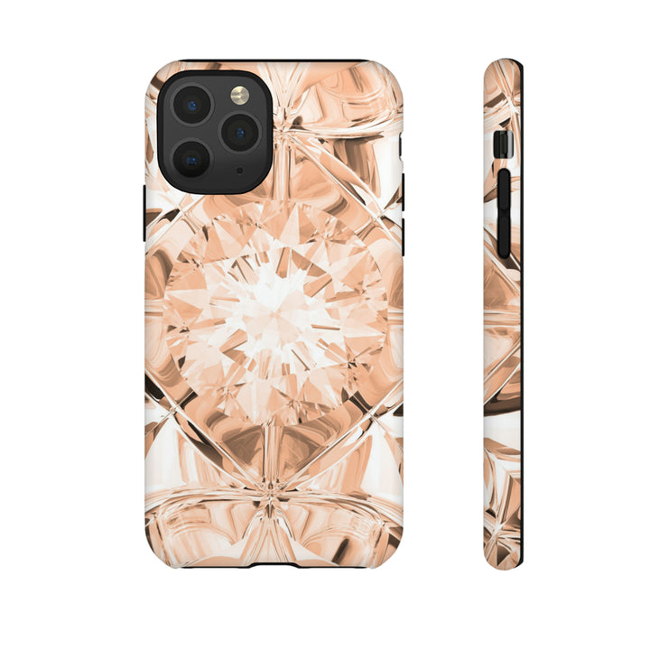 Peach Diamond Tough Phone Cases - Beguiling Phenix Boutique