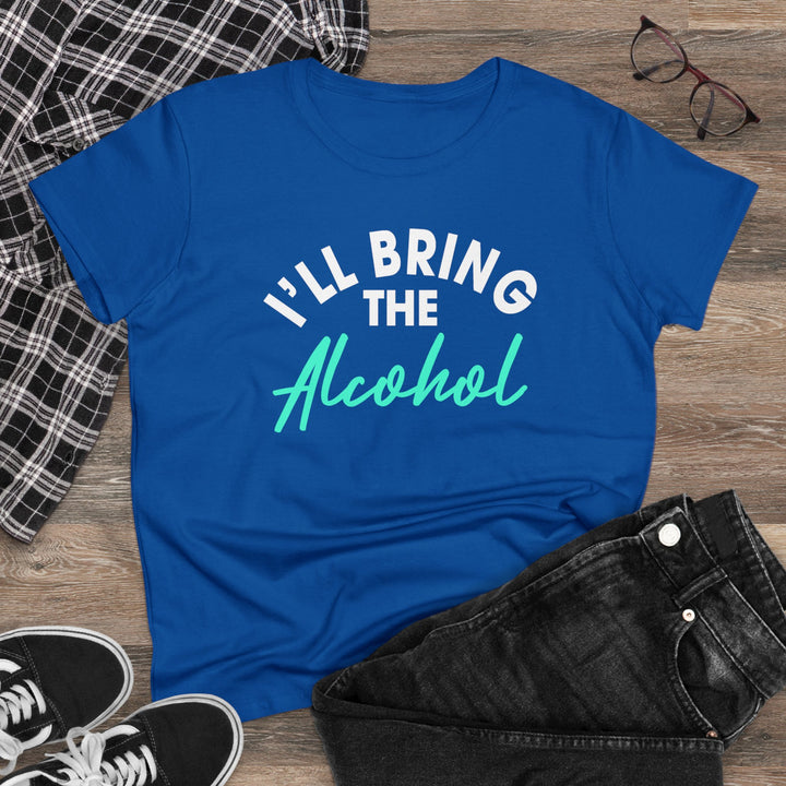 Bring Alcohol Women's Heavy Cotton Tee - Beguiling Phenix Boutique