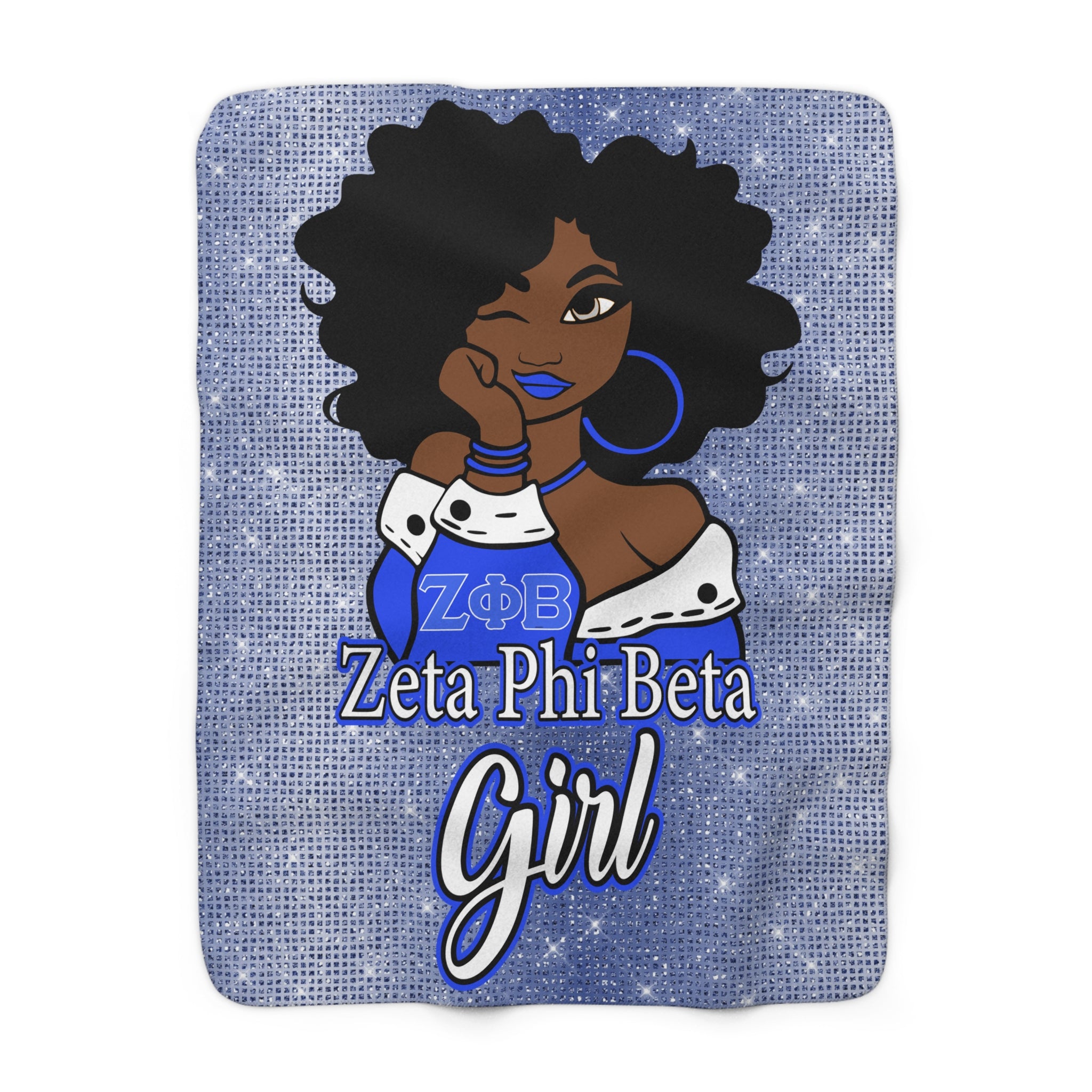 Zeta Phi Beta Fleece Blanket