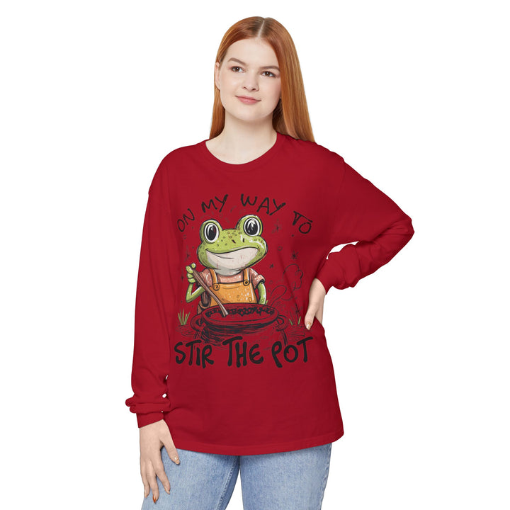 On My Way To Stir the Pot Long Sleeve T-Shirt - Beguiling Phenix Boutique