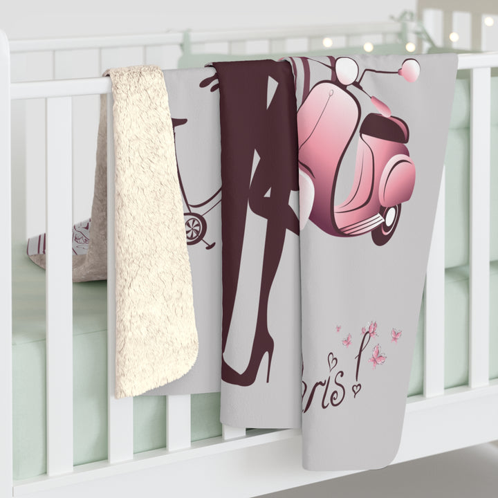Lovers In Paris Fleece Blanket - Beguiling Phenix Boutique