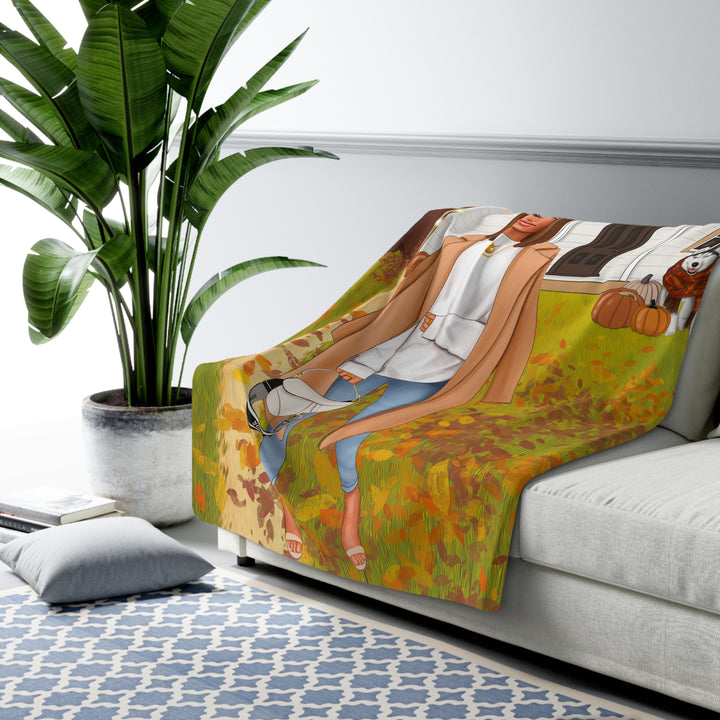 For The Love Of Fall Fleece Blanket - Beguiling Phenix Boutique
