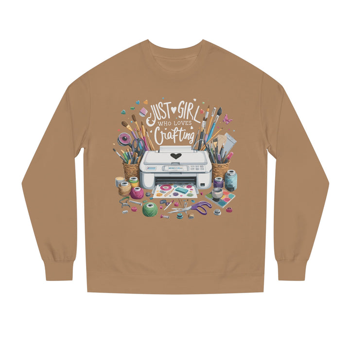 Just a Girl Who Loves Crafting Sweatshirt - Beguiling Phenix Boutique