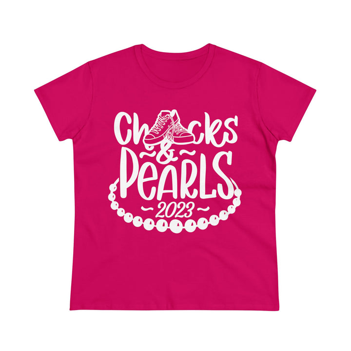 Chucks & Pearls Cotton Tee 2023 - Beguiling Phenix Boutique