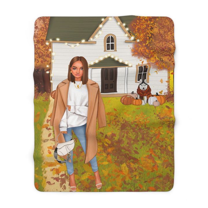 For The Love Of Fall Fleece Blanket - Beguiling Phenix Boutique