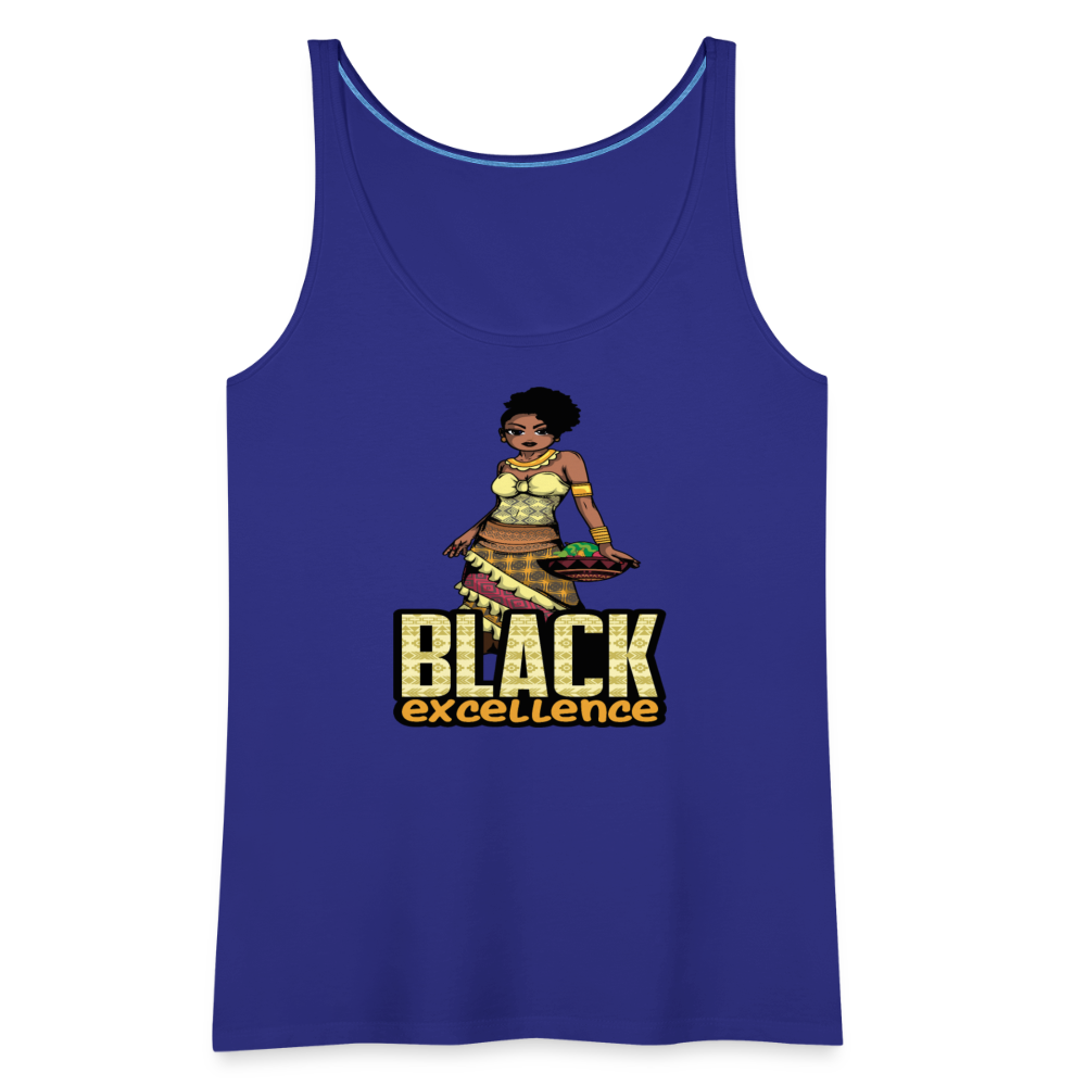Black Excellence Women’s Premium Tank Top - royal blue