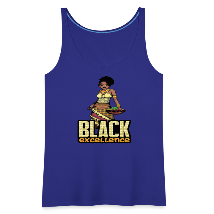 Black Excellence Women’s Premium Tank Top - royal blue