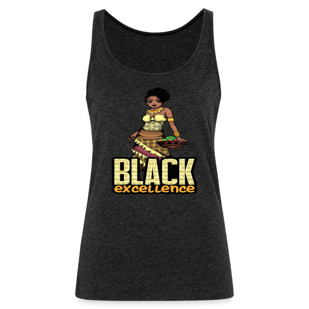 Black Excellence Women’s Premium Tank Top - charcoal grey