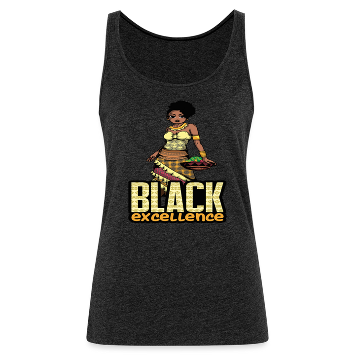 Black Excellence Women’s Premium Tank Top - charcoal grey