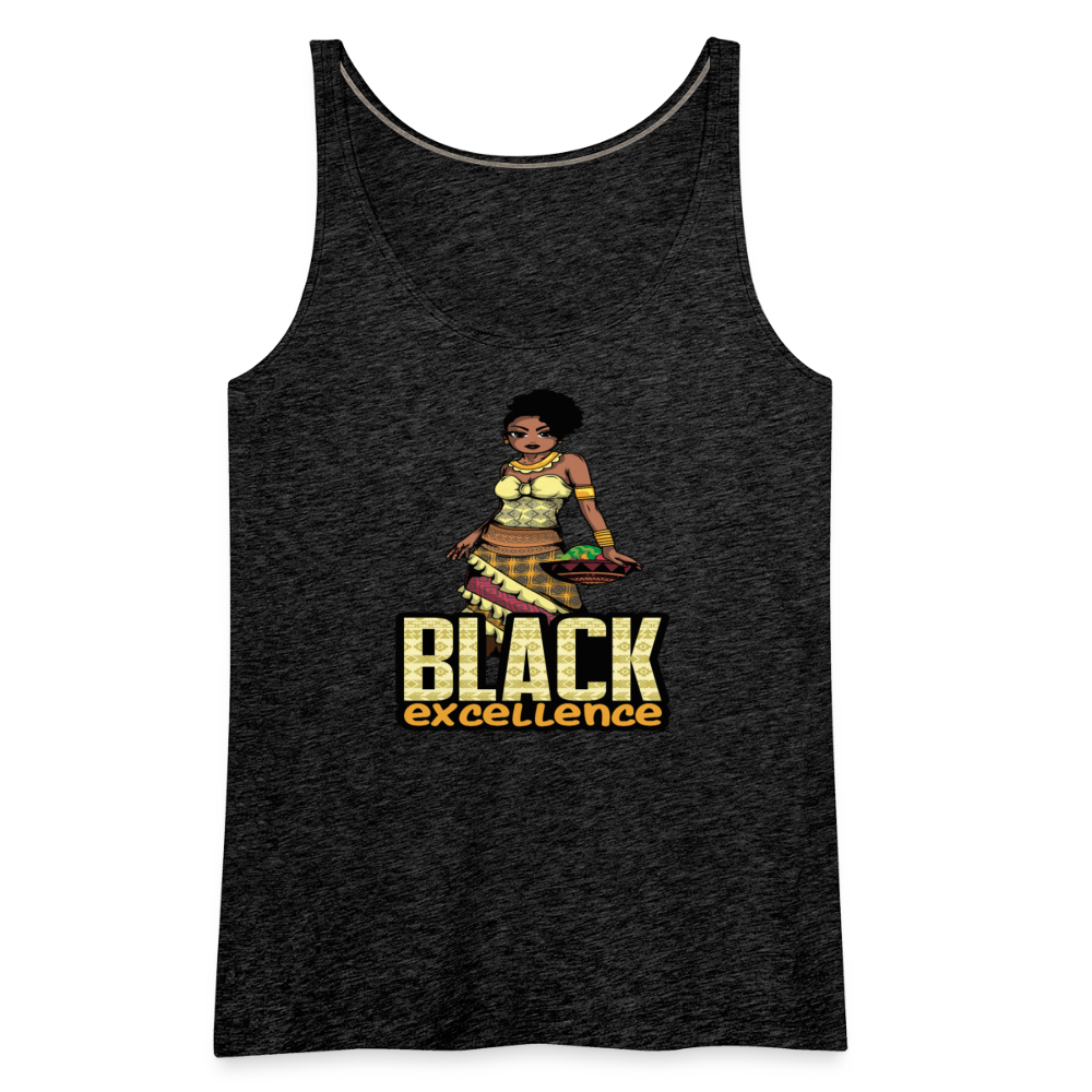 Black Excellence Women’s Premium Tank Top - charcoal grey