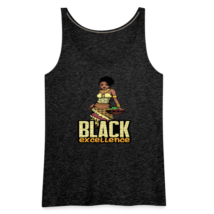 Black Excellence Women’s Premium Tank Top - charcoal grey