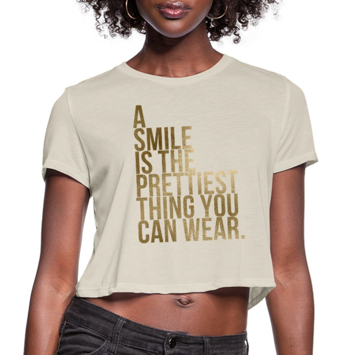 A Smile Is The Prettiest Thing You Can Wear Crop Top - Beguiling Phenix Boutique