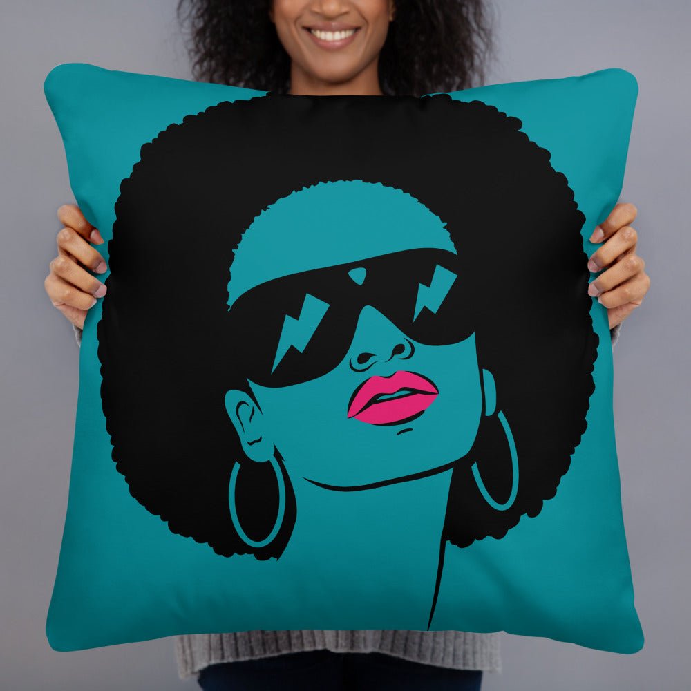 Afro Strike Throw Pillow - Beguiling Phenix Boutique