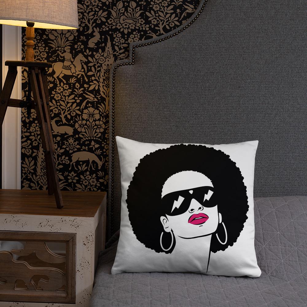 Afro Strike Throw Pillow - Beguiling Phenix Boutique