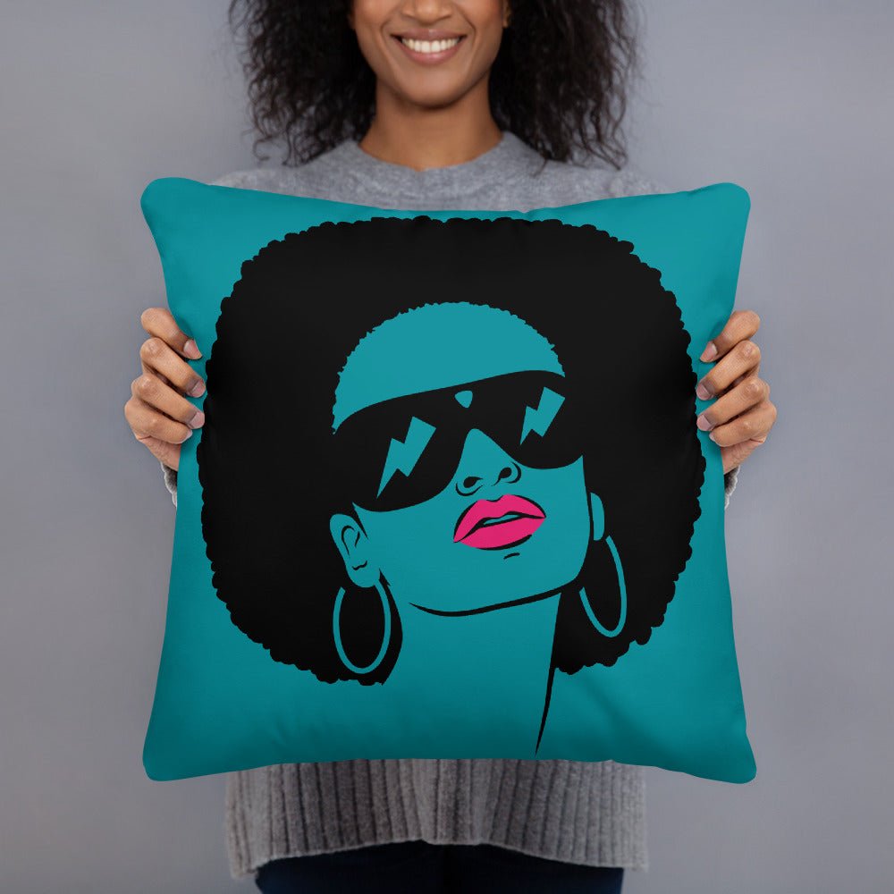 Afro Strike Throw Pillow - Beguiling Phenix Boutique