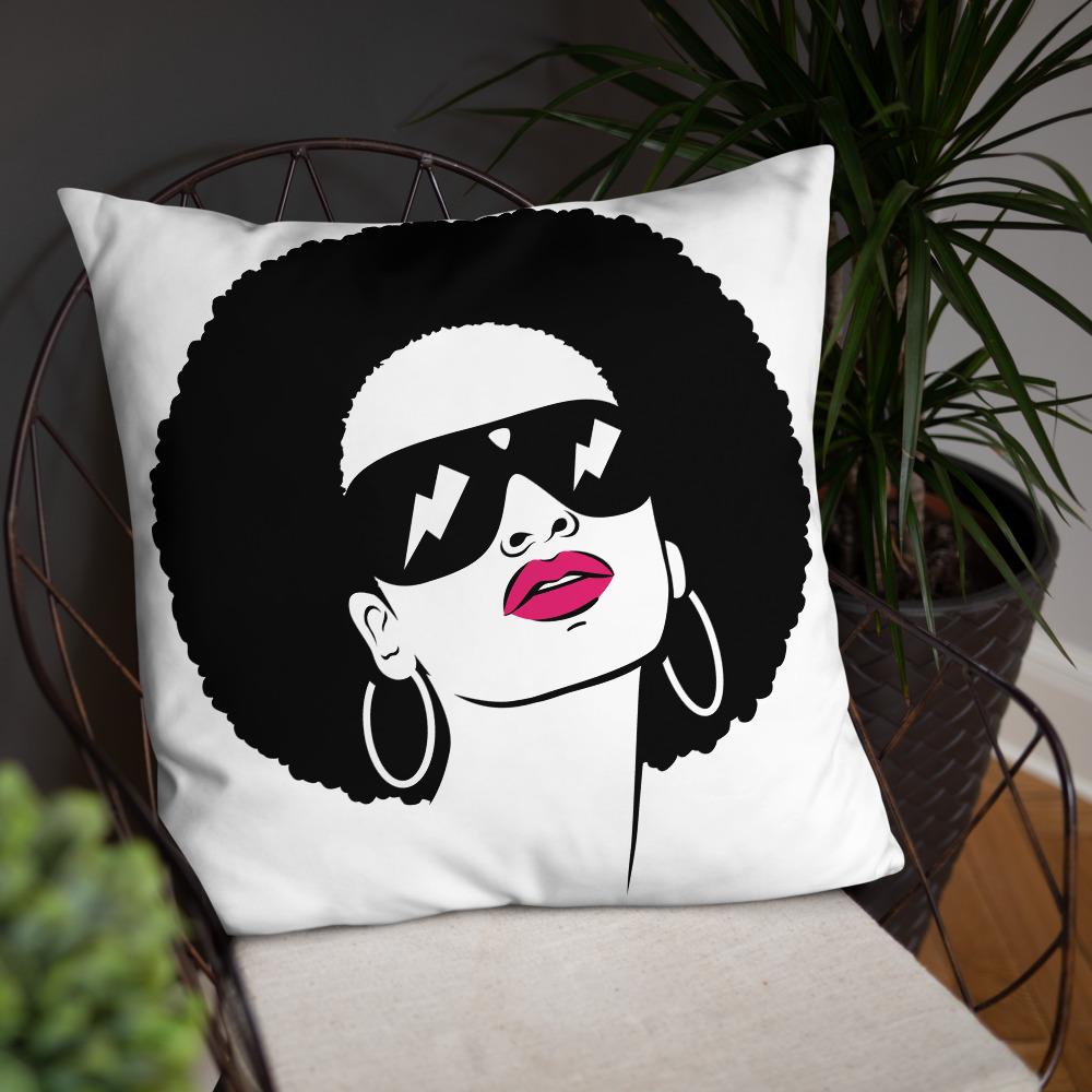Afro Strike Throw Pillow - Beguiling Phenix Boutique
