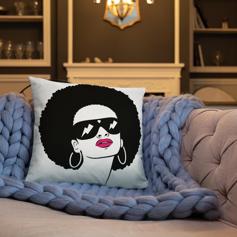 Afro Strike Throw Pillow - Beguiling Phenix Boutique