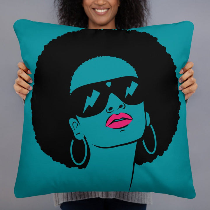 Afro Strike Throw Pillow - Beguiling Phenix Boutique