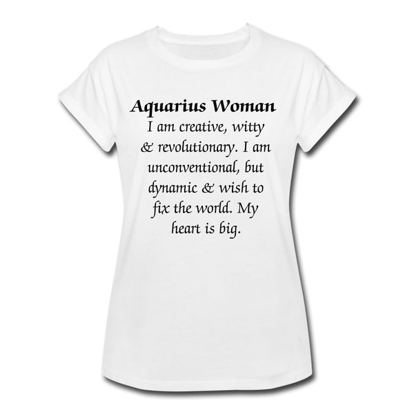 Aquarius Woman Shirt-White - Beguiling Phenix Boutique