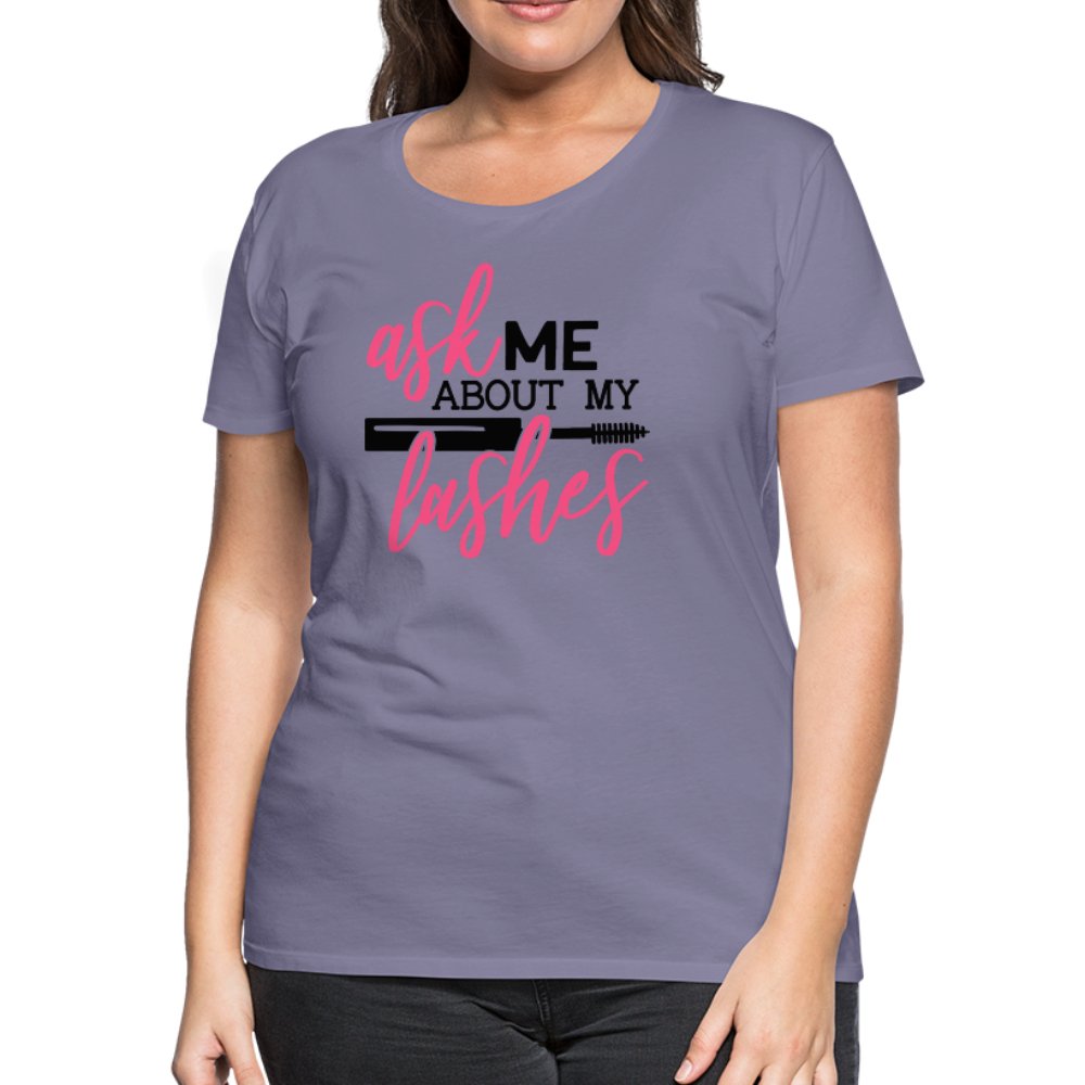 Ask Me About My Lashes Women’s Shirt - Beguiling Phenix Boutique